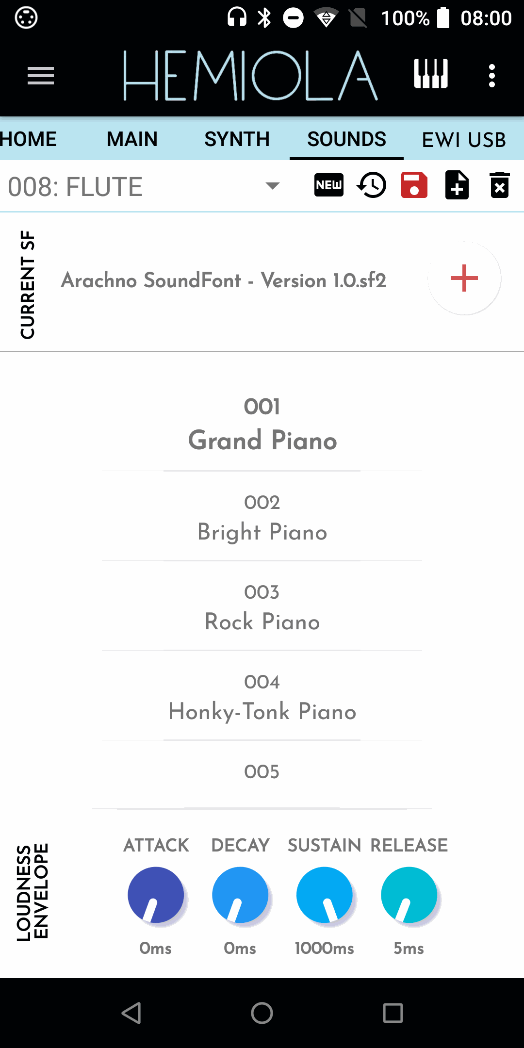 Gianluca Barbaro's Roland Mini Blog - Hemiola Android app - SoundFonts