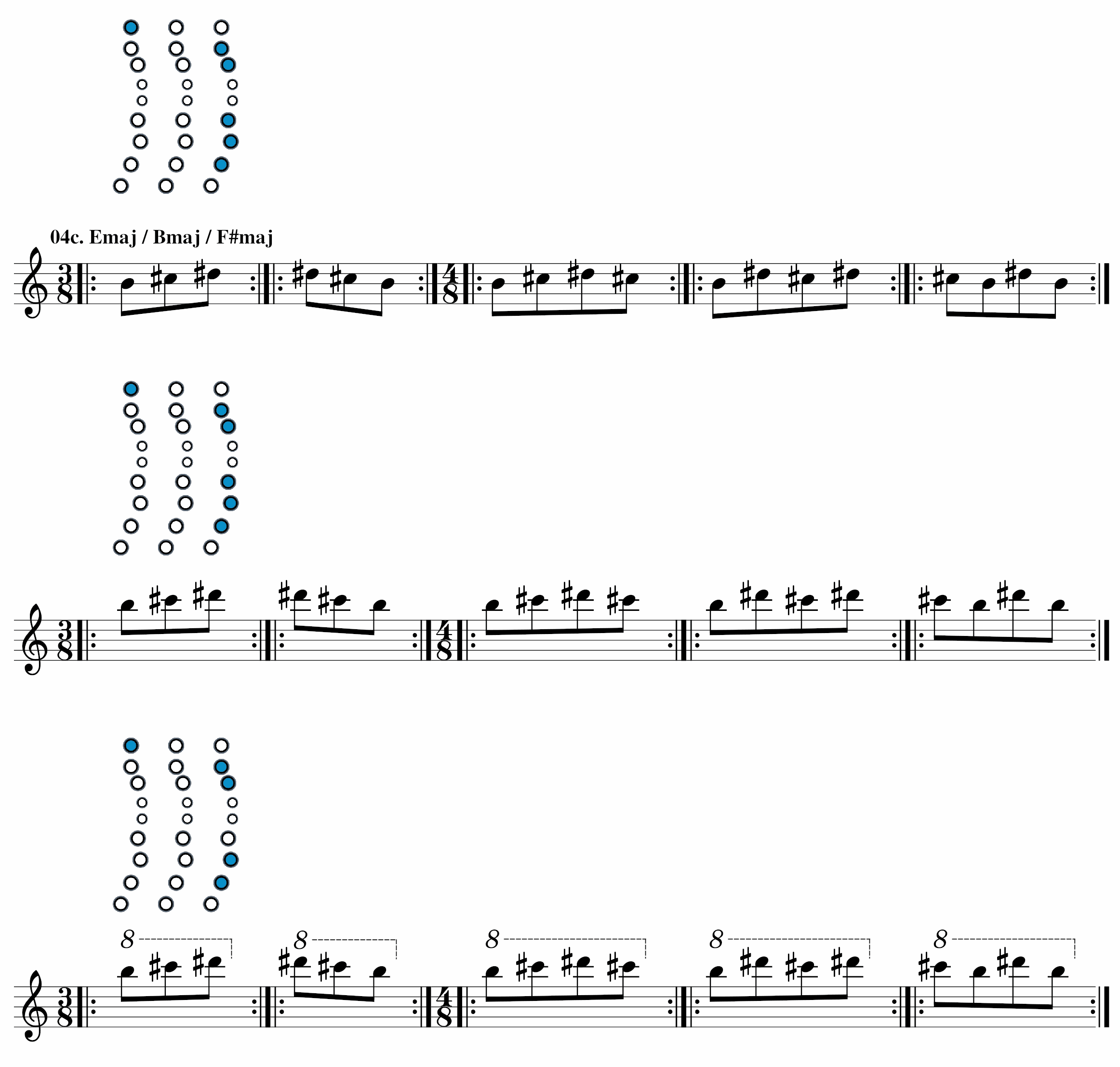 Roland Aerophone Mini - Octave Exercises - Part 3 - Exercise 4c