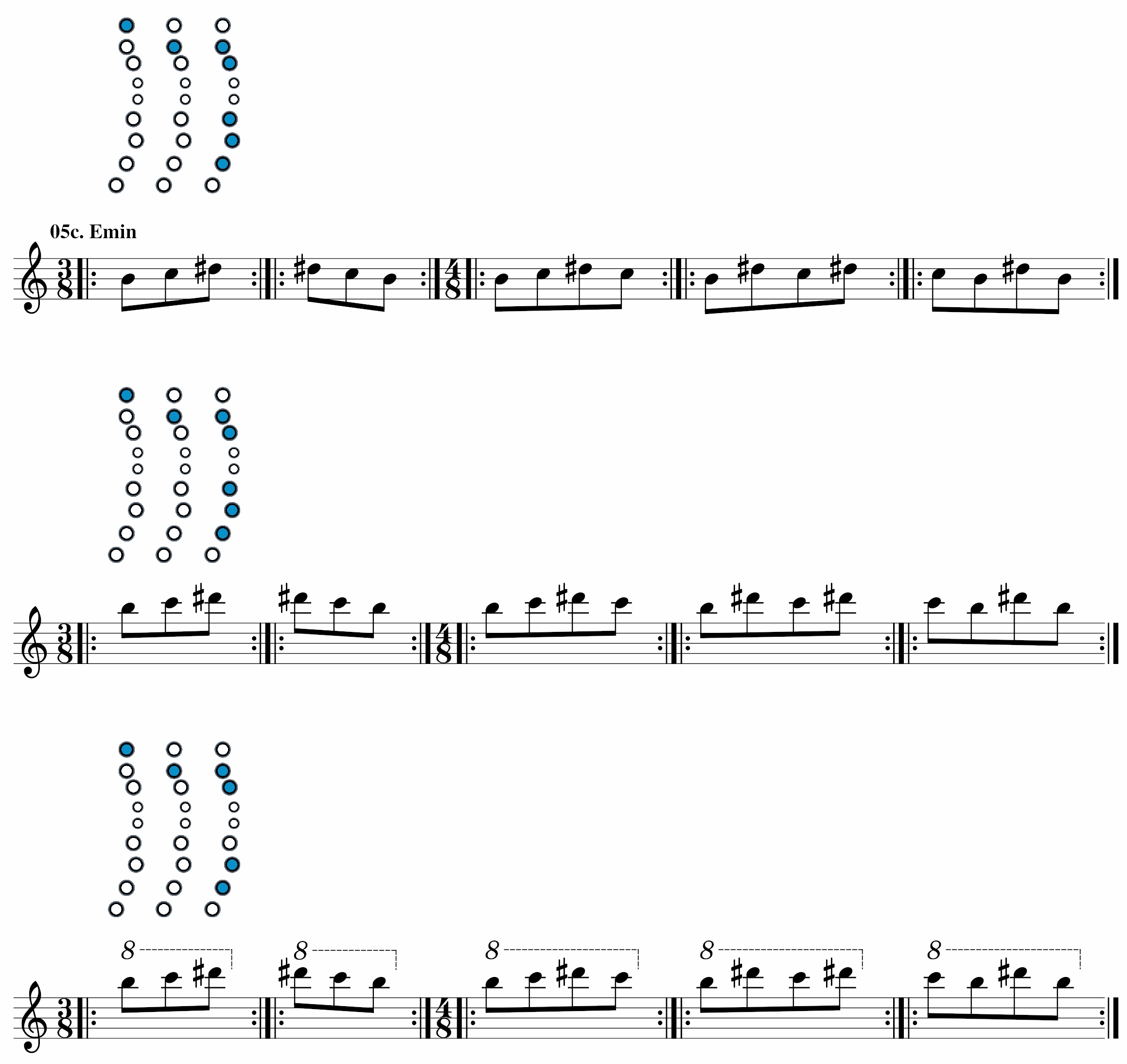 Roland Aerophone Mini - Octave Exercises - Part 4 - Exercise 5c