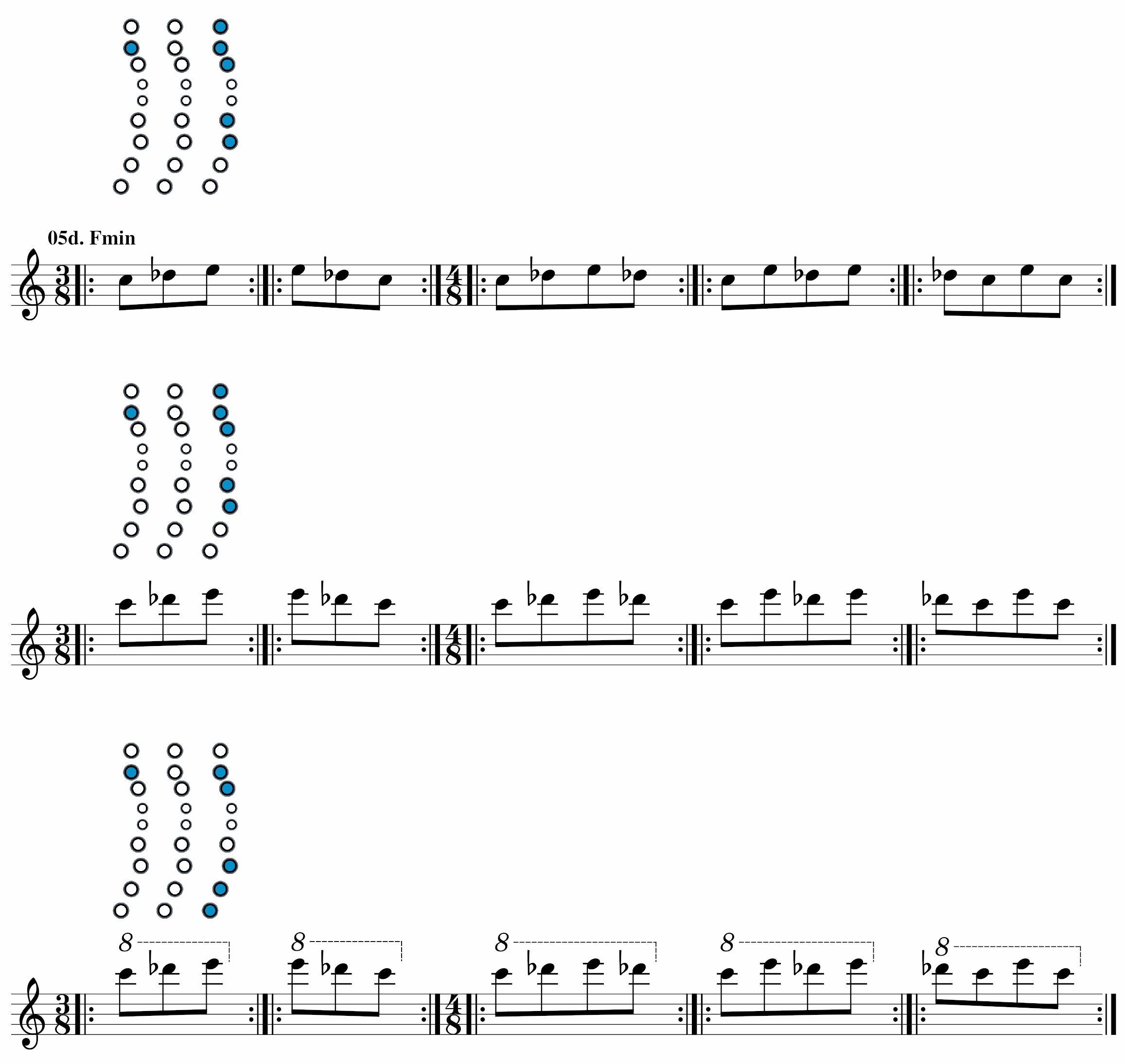 Roland Aerophone Mini - Octave Exercises - Part 4 - Exercise 5d