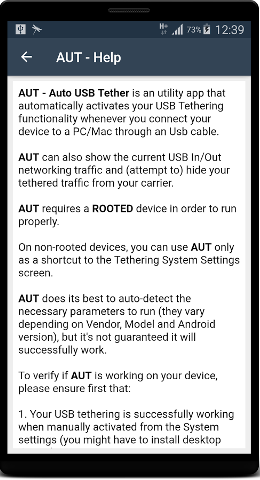 AUT - Auto USB Tether