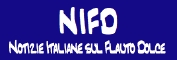 Notizie Italiane sul Flauto Dolce - NIFD